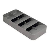 JJ DRAWERSTORE LARGE COMPACT CUTLERY ORGANISER - GREY
